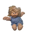 Cabbage Patch Kid Doll 1986 Vintage Blonde Curly Hair Blue Eyes. Original Outfit