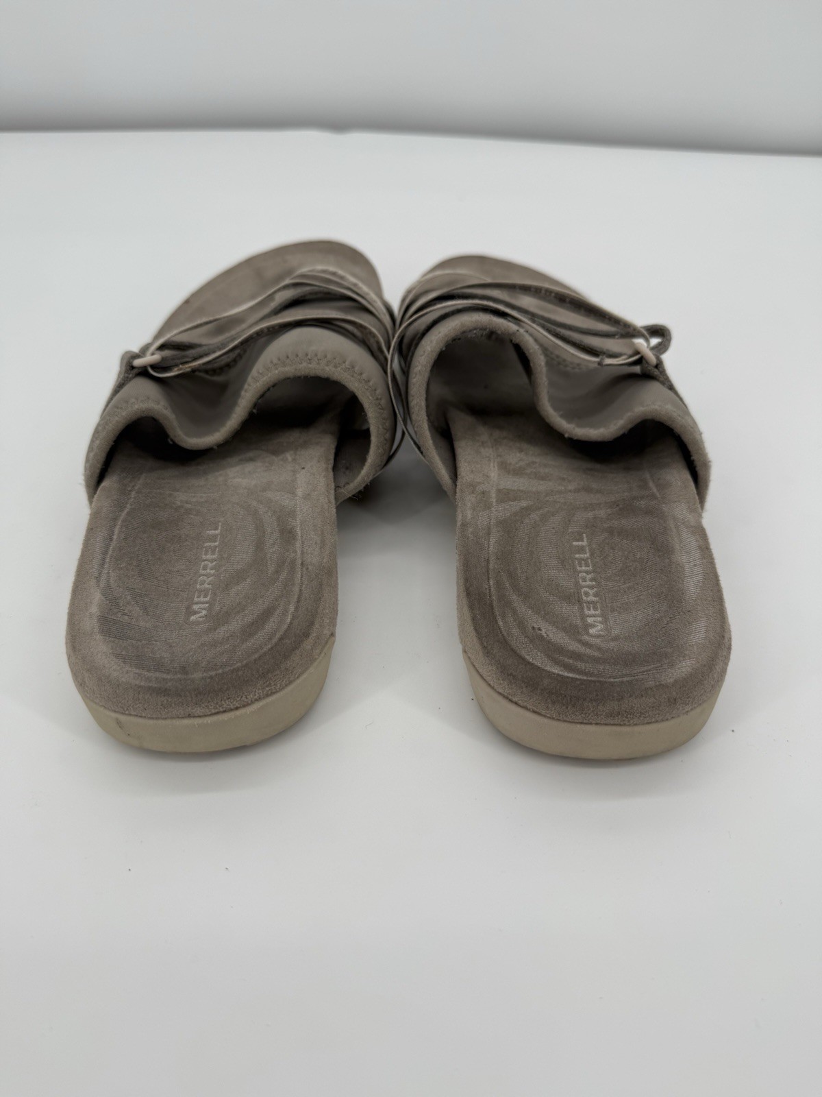 Merrell sandalo donna Terran Cush slide taglia 11 scarpe grigio ballerine spiaggia