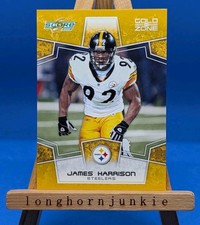 2008 Score Gold Zone /400 nrmt James Harrison RC rookie card Pittsburgh Steelers. rookie card picture