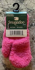 SNUGADOO Kids Super Soft Winter Mittens; One Size/Stretchy; Pink; NWT
