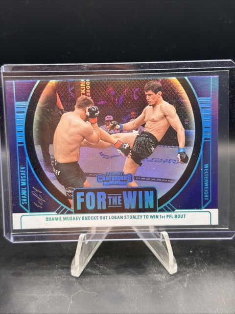 2025 Panini Contenders PFL For The Win Shamil Musaev Platinum 1/1 SSP