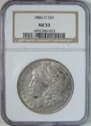 1886 O Morgan Silver Dollar $1 Coin Better Date NGC AU53 Almost Uncirculated