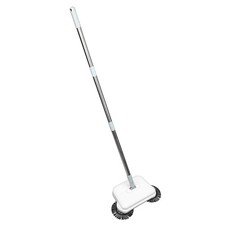 Manual Vacuum Sweeper Wet Dry Use Hand Push Sweeper Ergonomic Handle For Wood