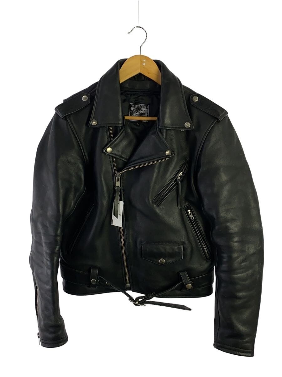 Kadoya Double Riders Jacket/L/Leather/Blk 3368