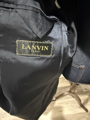 Lanvin Men's Sport Coat Blazer Suit Jacket Size 52R 3 Button Wool