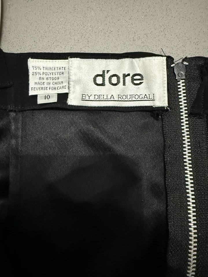 Camisa Blusa Vintage D’ore Della Roufogali Encaje Cuentas Lentejuelas Foto 3 de 3