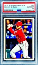 Shohei Ohtani RARE BOWMAN HERITAGE INVESTMENT CARD SSP NON AUTO ROY MVP PSA 10