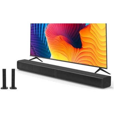 2-in-1 Sound Bar TV Speaker with Dual Subwoofer