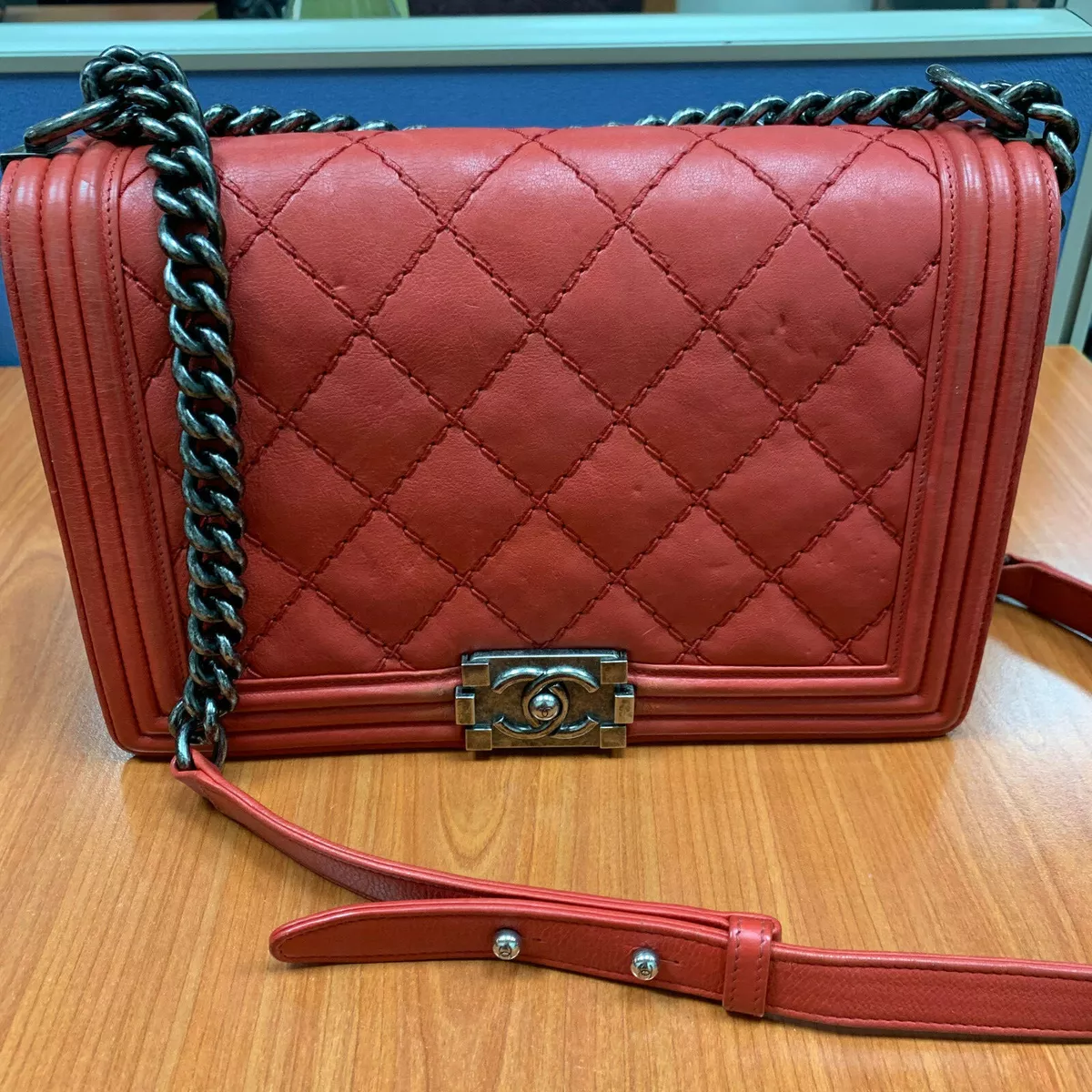 chanel flap bag ruthenium