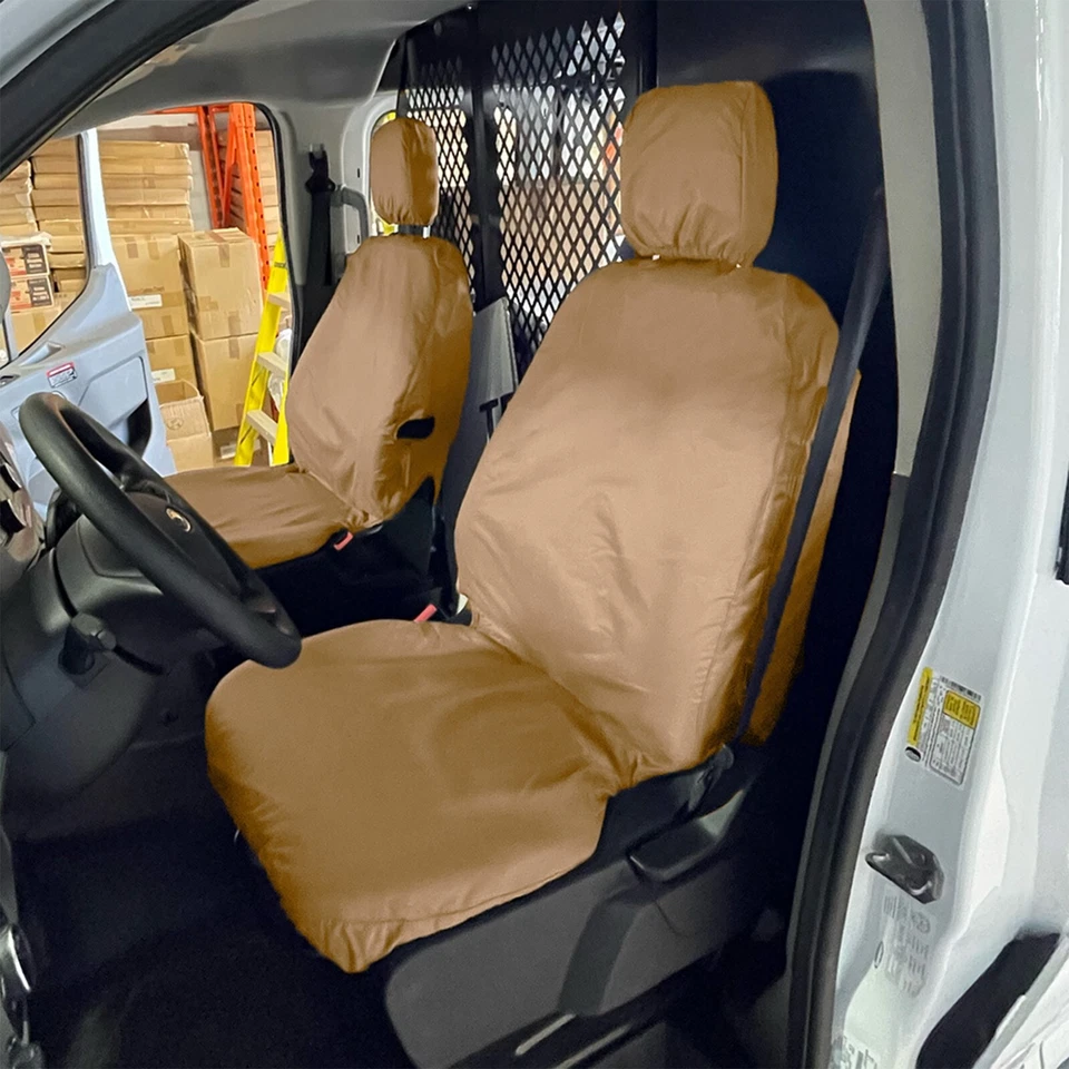 Juego de funda de asiento delantera Ford Transit 150 250 350 350HD 2018 2019 2020 2021 SC276SD Foto 3 de 4