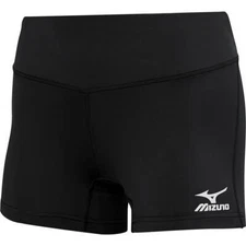 NWT Mizuno Vortex womens Volleyball Shorts - Black - 440202