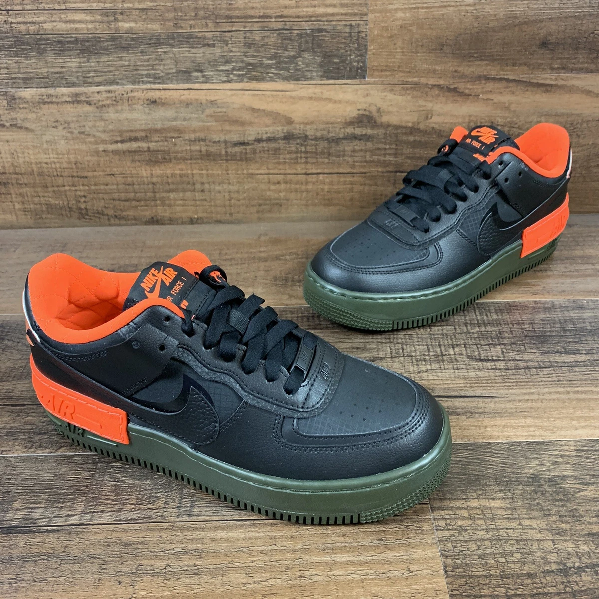 Nike Air Force 1 Black Orange CQ3317-001