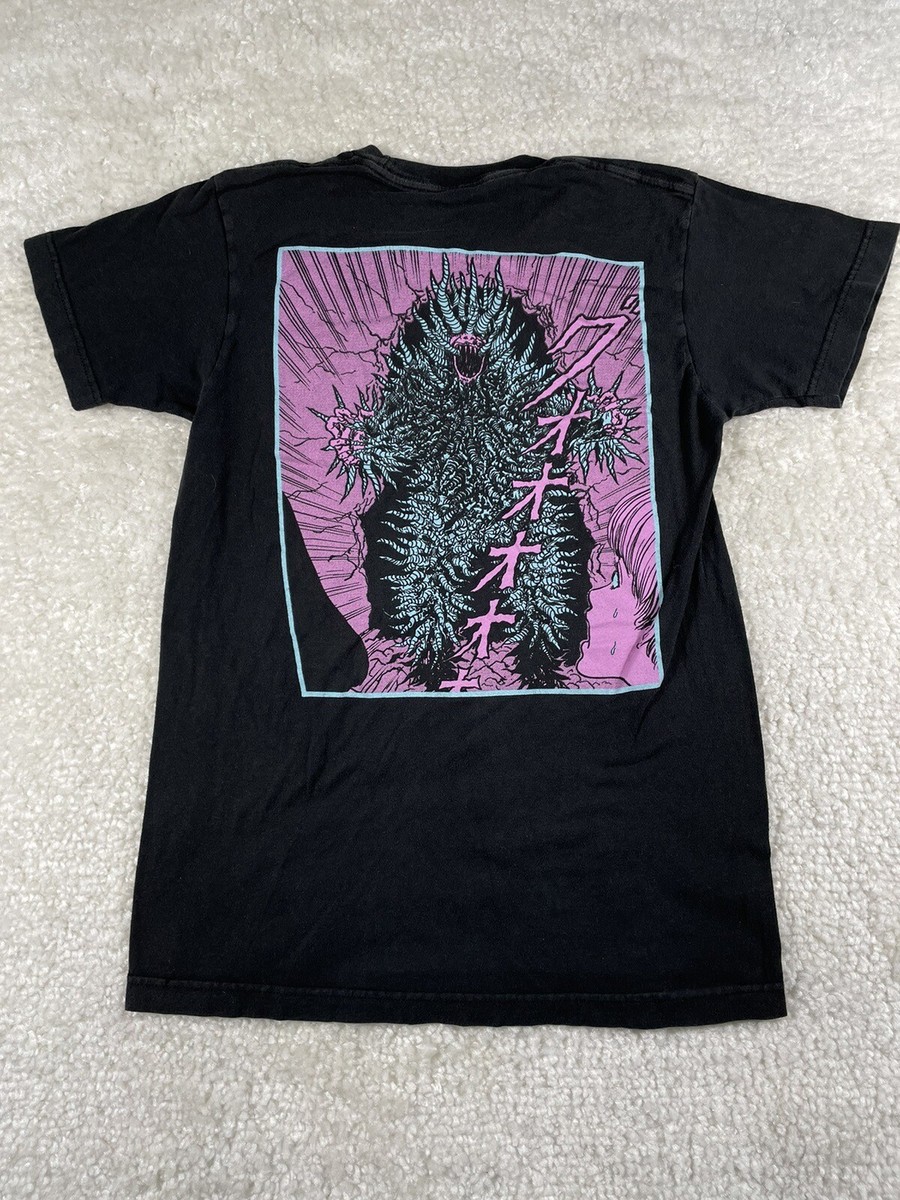 Junji Ito Uzumaki Shirt Adult Small Spiral Spikes Black Hot Topic