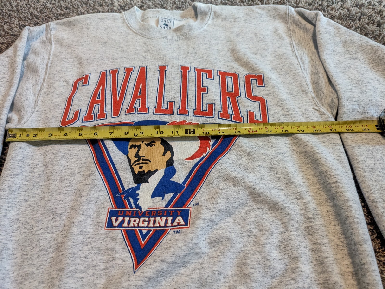 Vintage Virginia Cavaliers Sweatshirt Mens L Crew Neck Sweater Adult UVA eBay