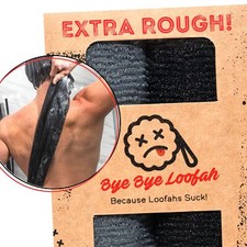 Extra Rough Exfoliating Washcloth - Extreme Body Back Scrubber for Shower, ...