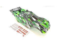 NEW Traxxas Rustler 4x4 ULTIMATE 1/10 Stadium Truck Body w/ Clipless Mounts GREE