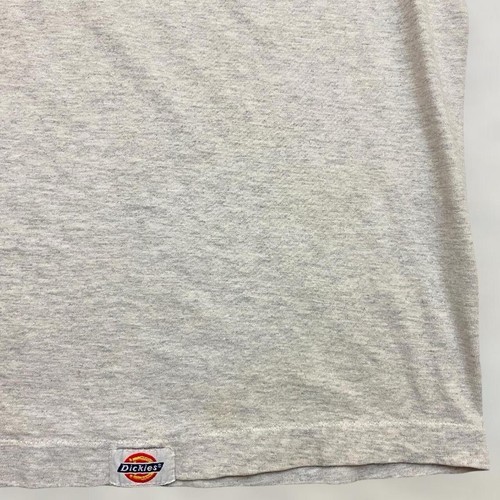 VTG 80s 90s Dickies Logo Blank Essential Pocket T Shirt Adult L Heather Gray USA - Picture 4 of 6