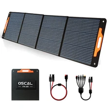 Oscal PM200 200W Foldable Solar Panel IP65 Waterproof for Power Station A4Q8