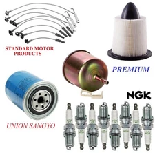 Tune Up Kit Air Oil Fuel Filters Wire Spark Plugs For FORD RANGER L4 2.3L 95-97