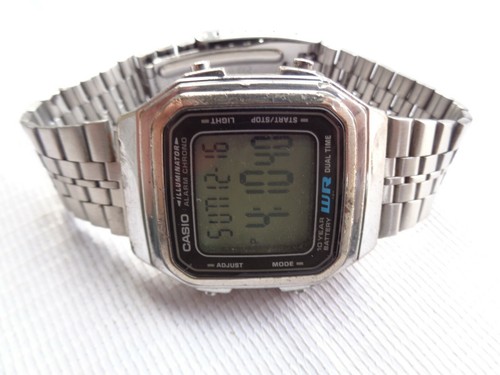 USED DIGITAL CASIO A179W [2519] GENTS ALARM CHRONOGRAPH QUARTZ WRIST WATCH  | eBay