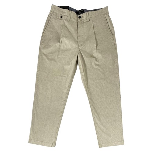 Pantalon Chino Banana Republic – Classic Fit, Taille 34/32, Couleur British Khaki, Plissé, Occasion