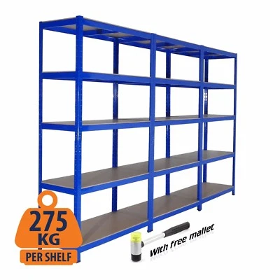 Metal Racking Bays | Freestanding/Garage Shelving/Heavy Duty Storage Racking