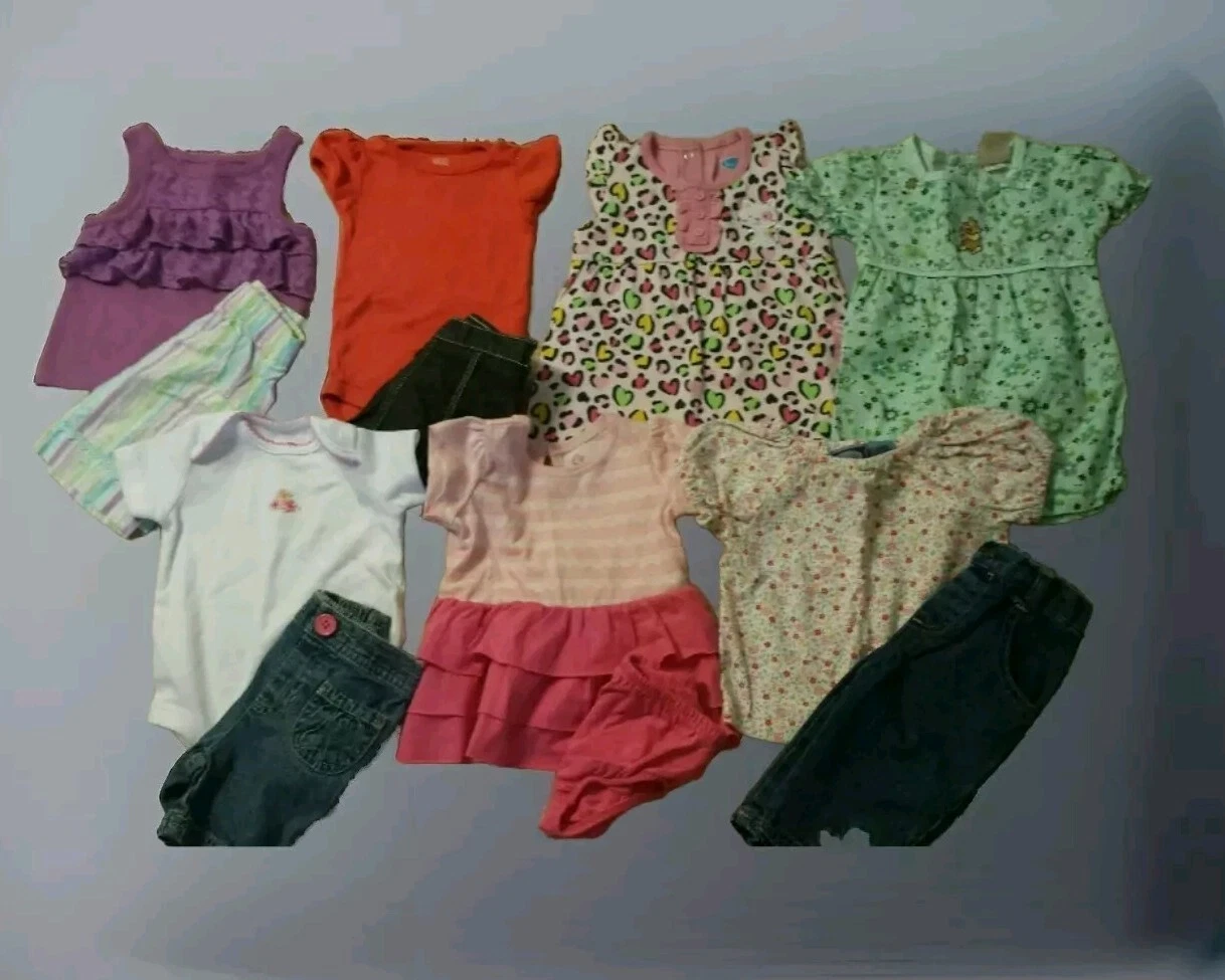 Baby Girl Size 0-3 Months Mixed Summer Clothing Lot