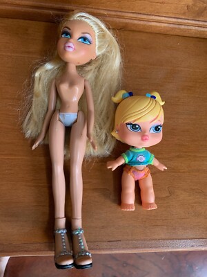 MGA Bratz Dolls Cloe 2001 w Shoes & Cloe Babyz  in outfit 2004