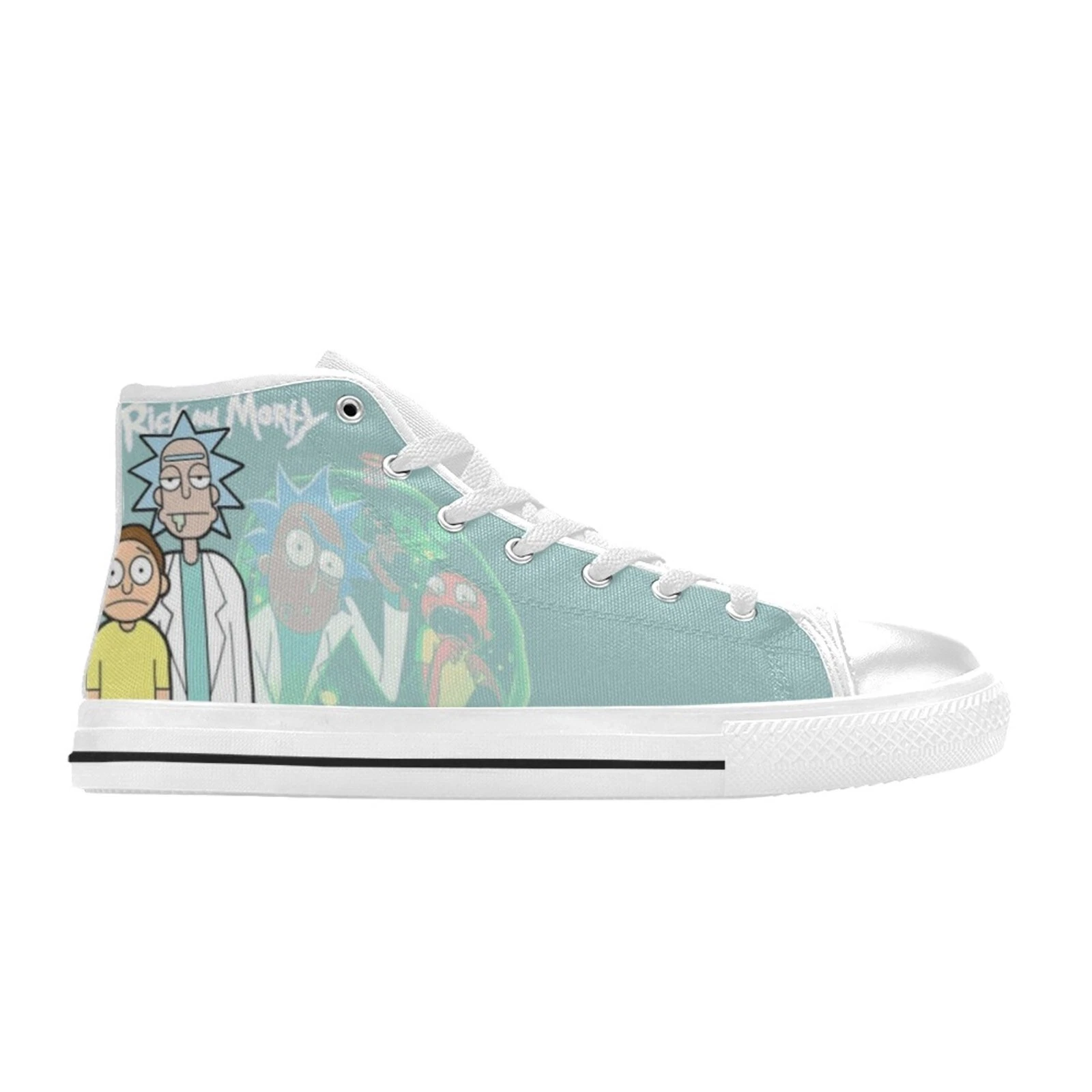 Rick and Rickandmorty High Top Sneakers Canvas Shoes, Rick and Rickandmorty Sneakers