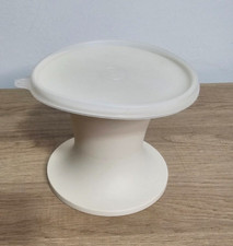 Vintage Tupperware Serve It All Almond Pedestal with Lid 1533-5 Cake  More