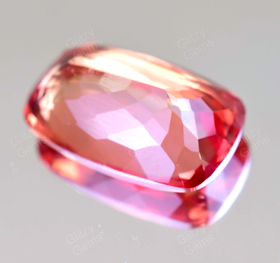 Saphir Padparadscha Naturel 11,2 Carats - Coussin Coupé, Impeccable, Certifié EGL