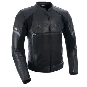Armr Raiden 3.0 Leather Motorcycle Jacket Ce Mens Black