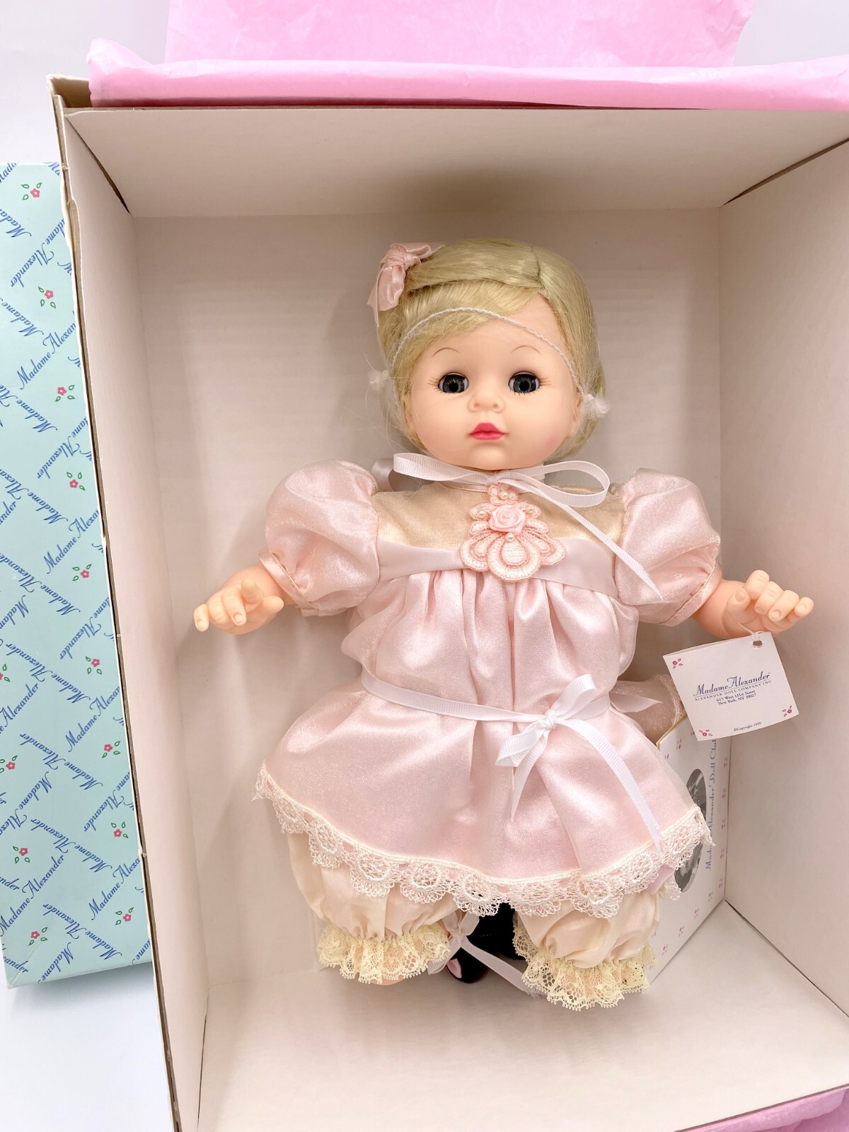 ~19 NIB MADAME ALEXANDER DOLL 15" PINK SPARKLE PUSSYCAT BABY 29070