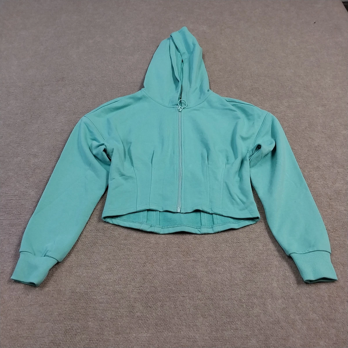 Aqua zip up hoodie new arrivals
