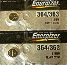ENERGIZER 364/363 SR621W SR621SW 2piece BATTERIES Sealed Authorized Seller
