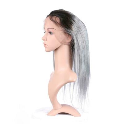 12A FREE WAY SCHEITEL BRASILIANISCHE RUNDE SPITZE 360 FRONTAL 1B/SILBERGRAU SCHNELLER VERSAND