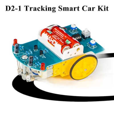 Smart Robot Car DIY Kits D2-1 Intelligent Tracking Line Automobile Parts Electro