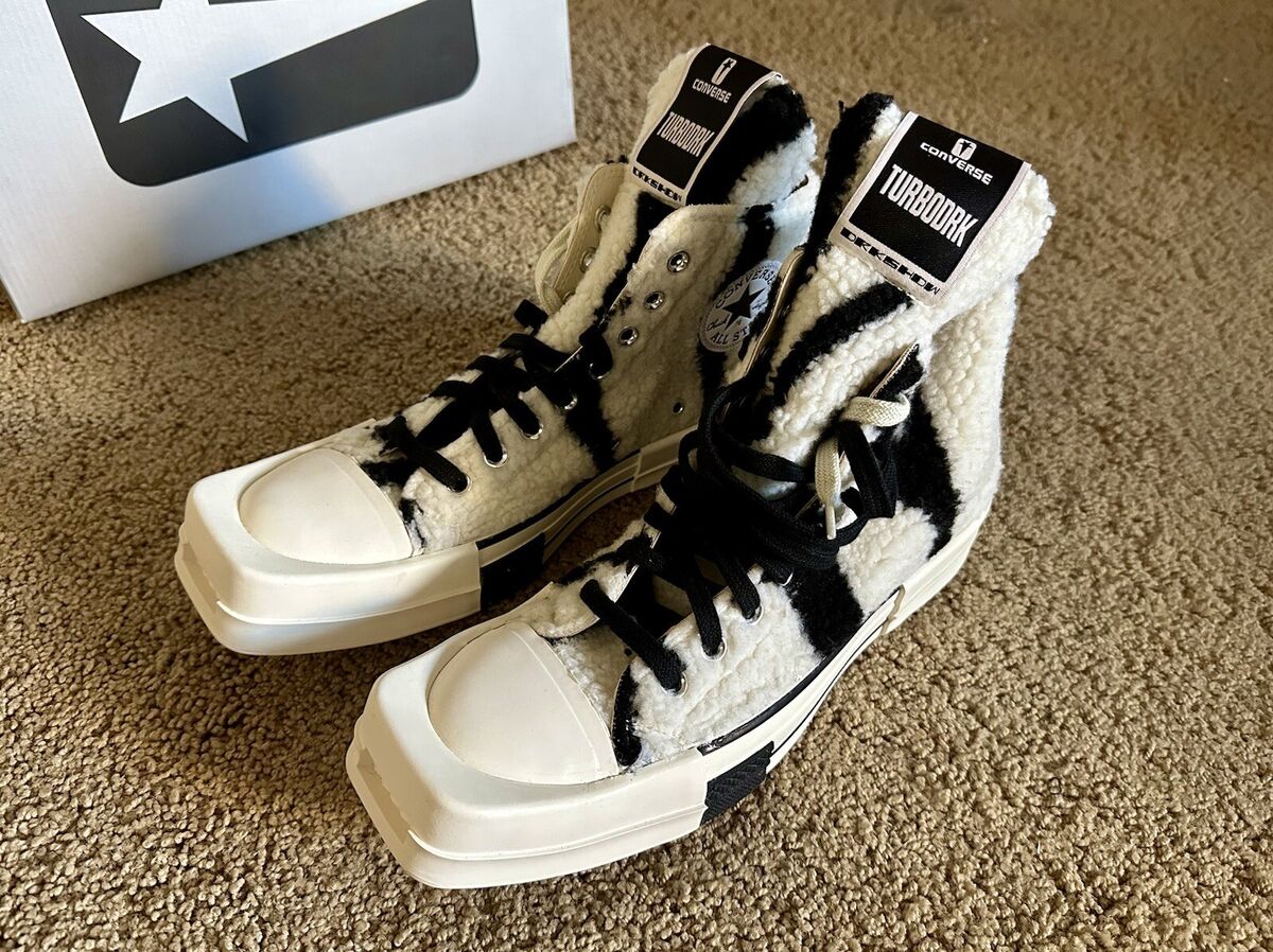 Size 8.5 - Rick Owens DRKSHDW TURBODRK x Converse 70 Zebra Size 8.5 - Rick Owens DRKSHDW TURBODRK x Converse 70 Zebra