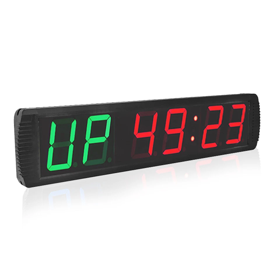 Digital Clock Interval Timer Gym Crossfit Training Fitness Timer Wall Clock Big - Image 2 of 4