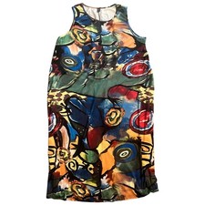 Women’s EMERY ROSE Plus Size 4XL Graffiti Floral Print Sleeveless Maxi Dress