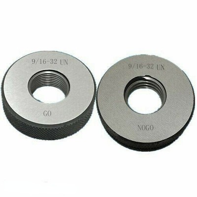 1pcs  Thread Ring Gage 2A GO NOGO 100% Calibrated 9/16-32 UN