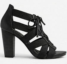 Womens Sandals New Summer Mid Block Heel Platform Holiday Strappy Heels Size 3-8