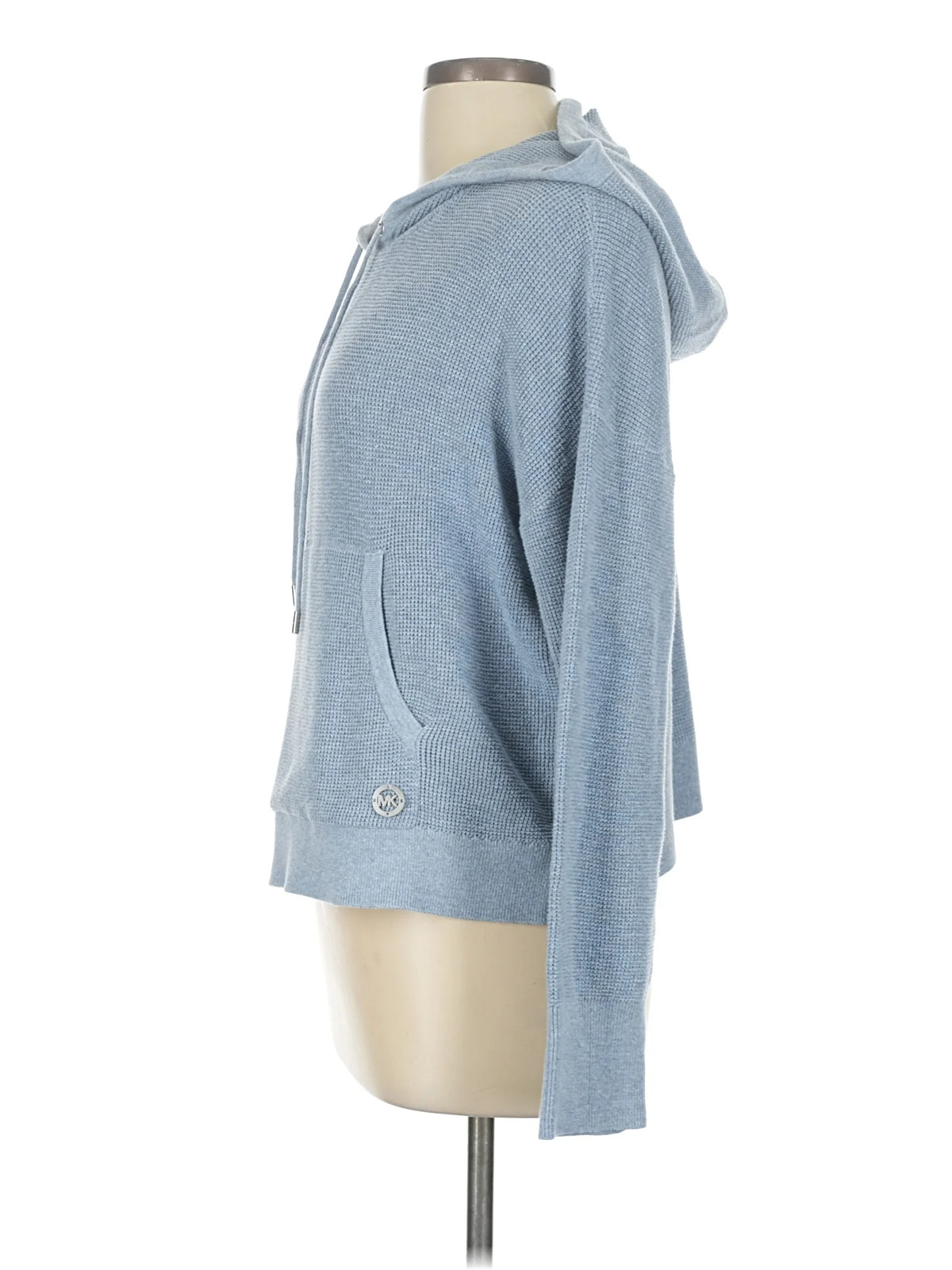 MICHAEL Michael Kors Women Blue Pullover Hoodie L thumbnail 4