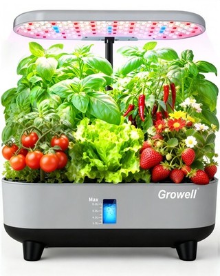 Hydroponics Growing System Kit, 16 Pods, Vertical 8L Indoor Gardening System ...