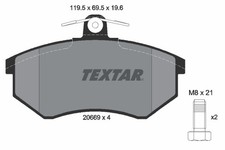 For Textar 2066921 brake pad set, disc brake 2066921 brake pads set front, fit