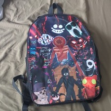 Cartoon Pattern Kids Backpack Multicolor Adjustable Strap School Casual