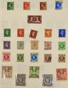 Great Britain Stamps, One Sheet Of Old Valuable Stamps Mh