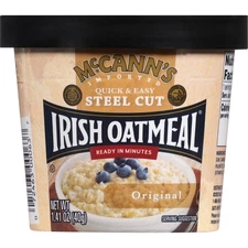 McCanns Irish Oatmeal Instant Oatmeal Cup, Original, 1.4 Ounce Pack of 12
