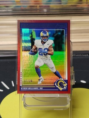 2024 Panini Score- RED Zone #/20- Kyren Williams- Rams 17/20 | eBay