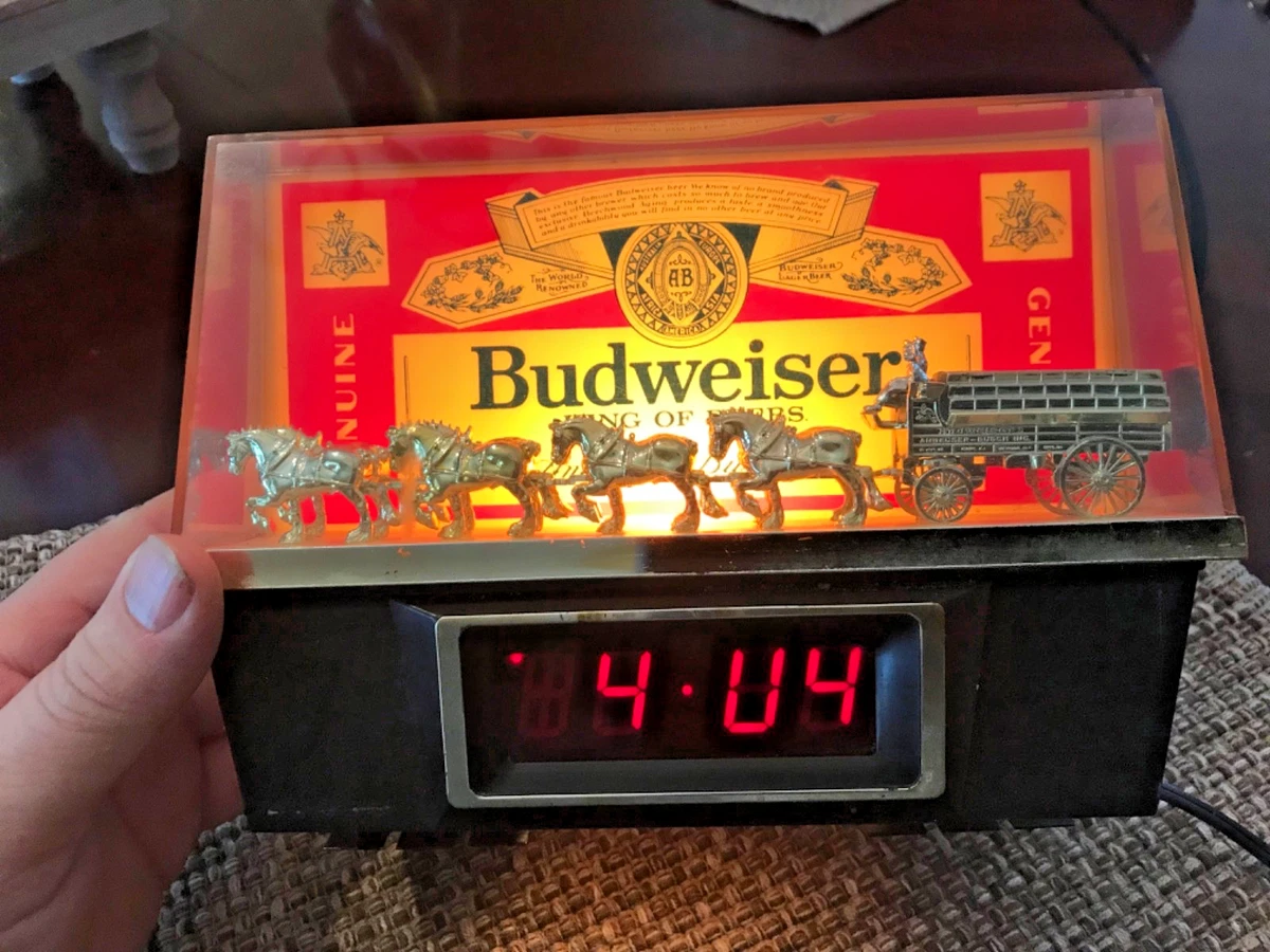 budweiser light clock products for sale | eBay